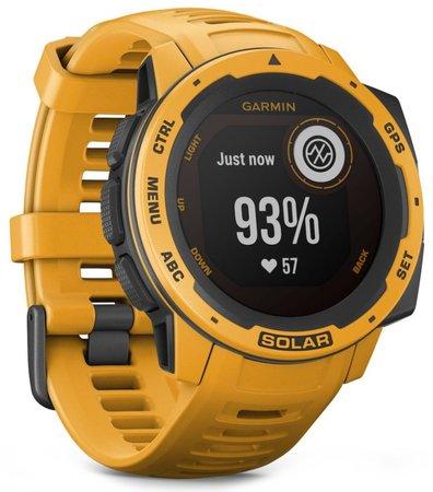 GPS hodinky Garmin Instinct Solar Optic - žlutá