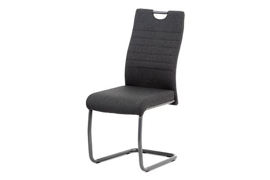 Autronic DCL-417 GREY2 Jídelní židle, šedá látka, kov matná antracit