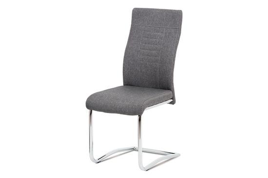 Autronic DCL-427 GREY2 Jídelní židle šedá látka / chrom
