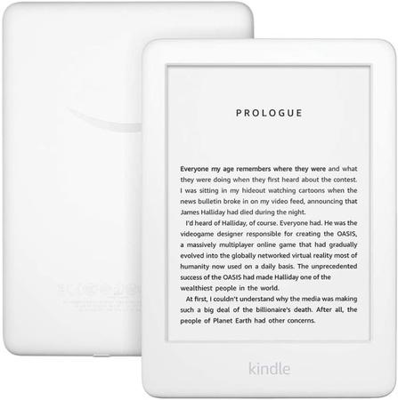 AMAZON NEW KINDLE 2020, 6", 8GB E-ink podsvícený displej, WIFi, bílý, SPONZOROVANÁ VERZE, 841667128252