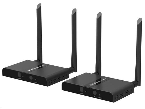PREMIUMCORD HDMI Wireless extender na 100m, pásmo 5.8GHz, umožňující matrix zapojení 2 vysílače a 2 přijímače