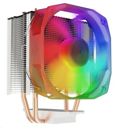 SilentiumPC chladič CPU Spartan 4 EVO ARGB/ ultratichý/ 100mm fan/ 2 heatpipes/ PWM/ pro Intel i AMD - SPC271
