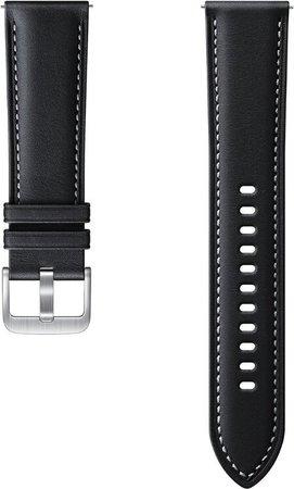 Samsung Stitch Leather Band (20mm, S/M) Black