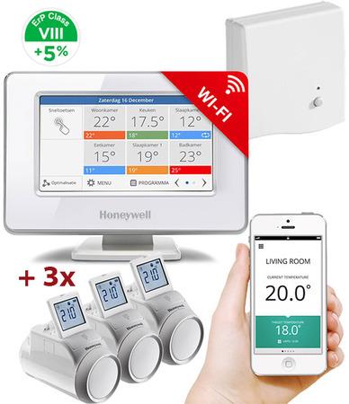 Honeywell Home EvoHome Starter Set 3 CZ, EvoHome Touch WiFi + 3x termohlavice + BDR91, +5% ErP 8 - ATP921_EE2