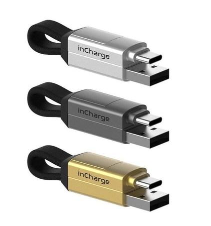 inCharge 6 – nabíjecí a datový kabel 6 v 1, stříbrný