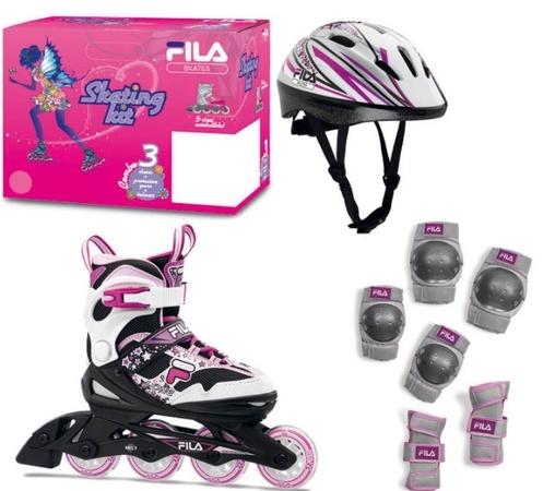 Dětské kolečkové brusle Fila J-One Girl Combo 3-Set, M, 32-36, 4x, 72