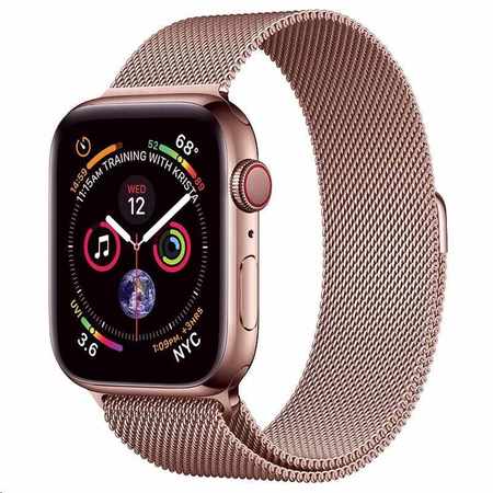 Coteetci Apple Watch řemínek milánský tah 44/42mm růžově zlatý WH5203-PMRG - WH5203-PMRG
