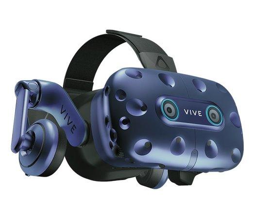 HTC VIVE PRO EYE Brýle pro virtuální realitu/ snímač pohybu očí/ 2x ext. snímače pohybu/ 2x ovládač/ Link box/ kabeláž, 99HARJ002-00