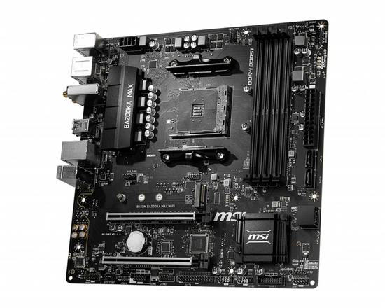 MSI B450M BAZOOKA MAX WIFI mATX MB, B450M BAZOOKA MAX WIFI