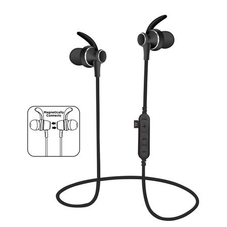 Platinet BLUETOOTH V4.2 sluchátka s mikrofonem, do uší, černá, microSD slot