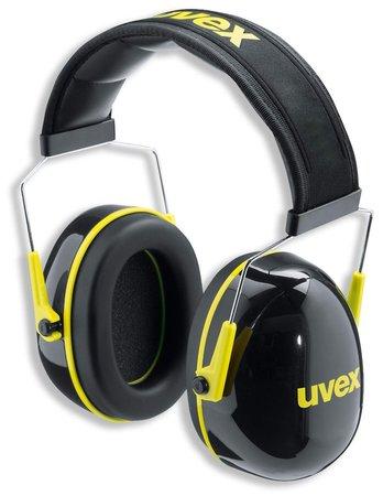 UVEX Mušlový chránič K2 s náhlavním obloukem / SNR: 32 dB(A) / možnost nastavení délky / polstrovaný náhlavní oblouk