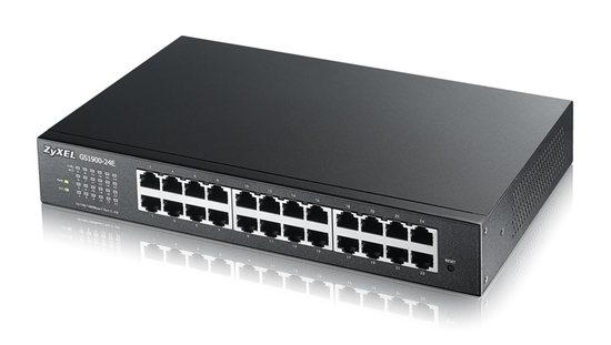 Zyxel GS1900-24Ev2, 24-port Desktop Gigabit Web Smart switch: 24x Gigabit metal, IPv6, 802.3az (Green), GS1900-24E-EU0102F