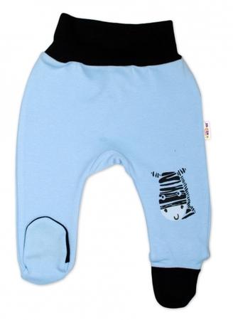 Baby Nellys Kojenecké polodupačky, modré - Zebra 86 (12-18m) - 10189907