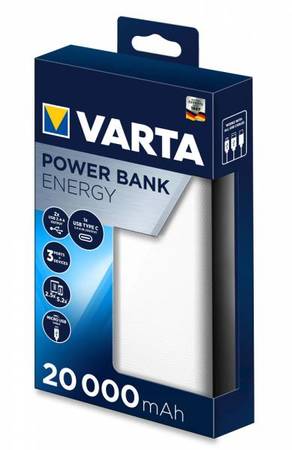 VARTA Power Bank Energy 20000mAh White