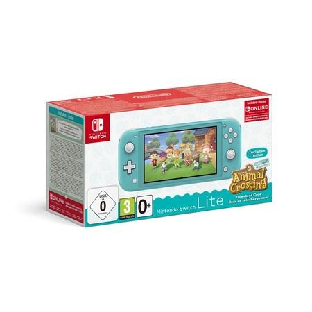 Herní konzole Nintendo Switch Lite + Animal Crossing: New Horizons + Nintendo SWITCH online předplatné na 3 měsíce - modrá - 879132