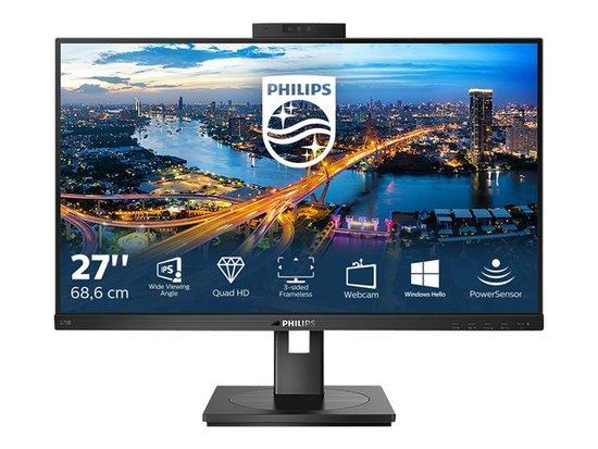 Philips LCD 275B1H 27" IPS /2560x1440@75Hz/300cd/1000:1/50M:1/4ms/300cd/HDMI/DP/DVI/4xUSB/WEBCAM/Repro/pivot/VESA, 275B1H/00