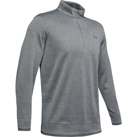 Under Armour SweaterFleece 1/2 Zip, L, Pitch, Gray - 1345464-012-L