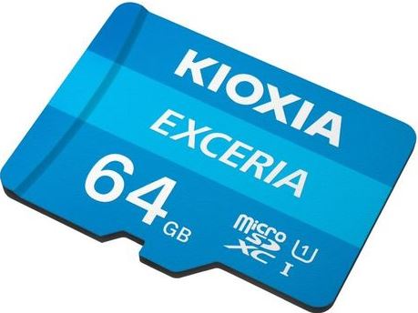 KIOXIA Exceria microSD card 64GB M203, UHS-I U1 Class 10