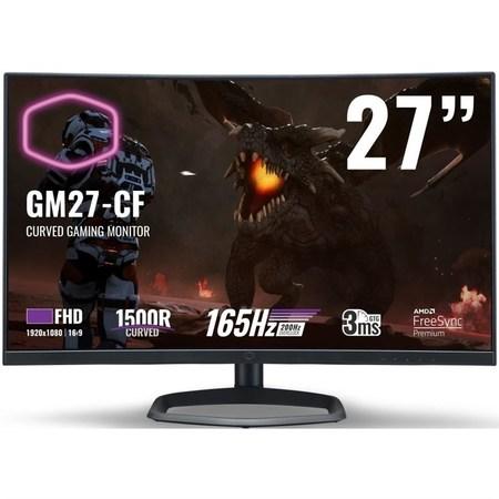 Monitor Cooler Master GM27-CF 27",LED, VA, 3ms, 3000:1, 300cd/m2, 1920 x 1080,DP, - černý,
