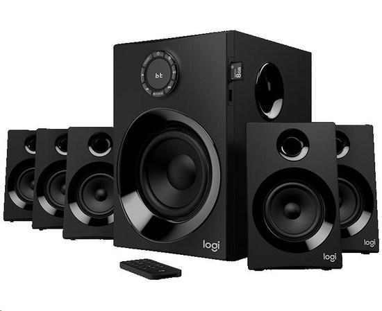 Logitech audio system 5.1 Z607 Surround Sound with Bluetooth - BLACK - BT - PLUGC - EU - 980-001316