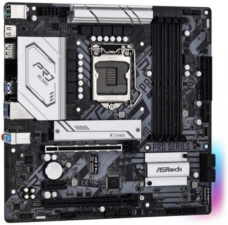 ASROCK B560M PRO4 (intel 1200, 4xDDR4 4800MHz, 6xSATA3, M.2(wifi), HDMI+Dport, 1xGLAN, mATX) - B560M PRO4