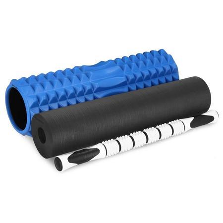 Spokey MIX ROLL fitness masážní válec 3v1, černý - K929955