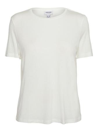 Vero Moda Dámské triko VMAVA Regular Fit 10243880 Snow White XS - mVM1152-XS