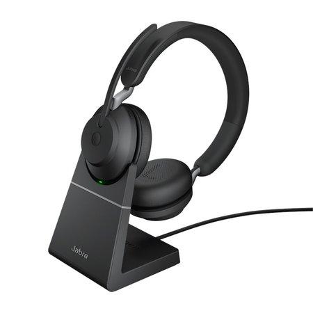 Náhlavní souprava Jabra Evolve2 65 se stojánkem, Link 380a MS, stereo, černá - 26599-999-989