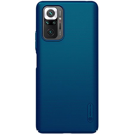 Nillkin Super Frosted Zadní Kryt pro Xiaomi Redmi Note 10 Pro Peacock Blue