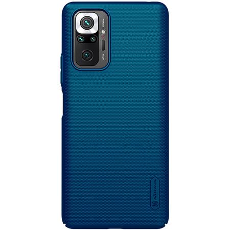 Levně Nillkin Super Frosted Zadní Kryt pro Xiaomi Redmi Note 10 Pro Peacock Blue