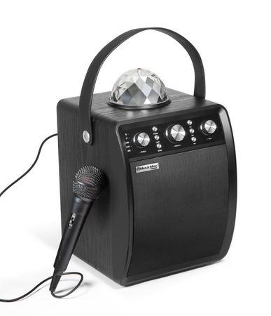 Technaxx MusicMan Disco reproduktor + mikrofon, BT, MicroSD, USB, AUX-IN, FM, 4000mAh,černý (BT-X53) - 4892