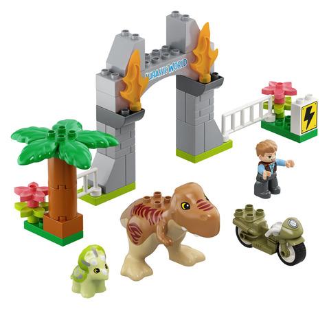 LEGO® DUPLO® Jurassic World™ 10939 T-Rex a Triceratops na út - 10939LEG
