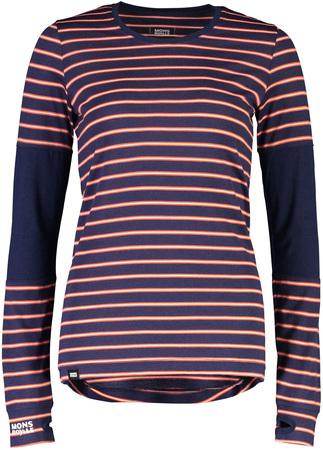 MONS ROYALE merino triko CORNICE LS alpine stripe