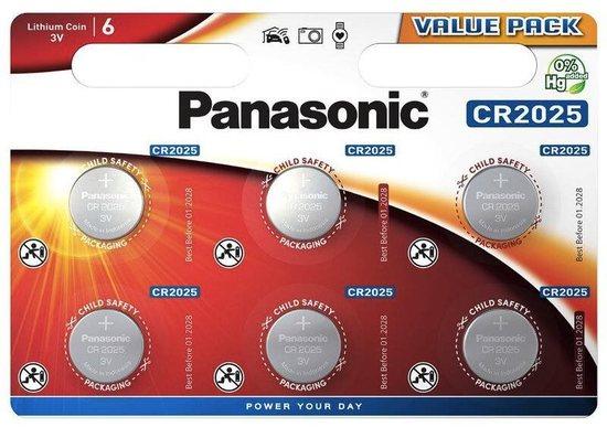 Panasonic CR2025 6ks CR-2025EL/6B - 2B370582