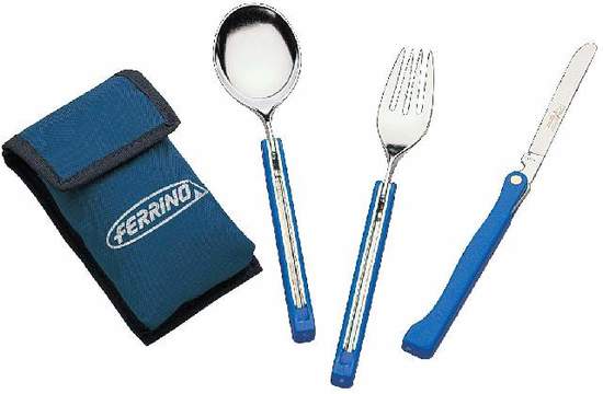 Ferrino Travel příbor, HCU, Modrá - 78026HCU