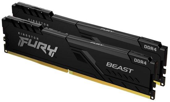 KINGSTON 32GB 3600MHz DDR4 CL18 DIMM (Kit of 2) FURY Beast Black, KF436C18BBK2/32