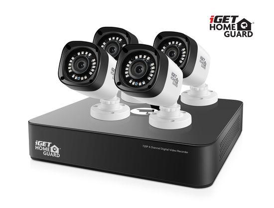 iGET HOMEGUARD HGDVK46704P - 4-kanálový HD rekordér DVR + 4x barevná venkovní HD kamera 720p - HGDVK46704P