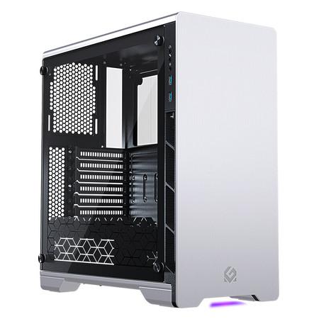Metallic Gear by Phanteks NEO V2 / ATX / 2 x 120 mm fan / 2 x USB 3.0 / RGB / tvrzené sklo / stříbrná - MG-NE510_SR02