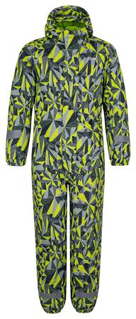 Loap CUZU dětská zimní kombinéza zelená celopotisk, 110 - OLK2011N30YP-110