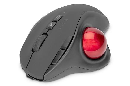 DIGITUS Ergonomická myš s trackballem, bezdrátová, DA-20156