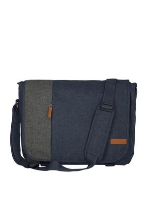 Travelite Basics messenger bag ME Navy/grey - TRAVELITE-96346-20