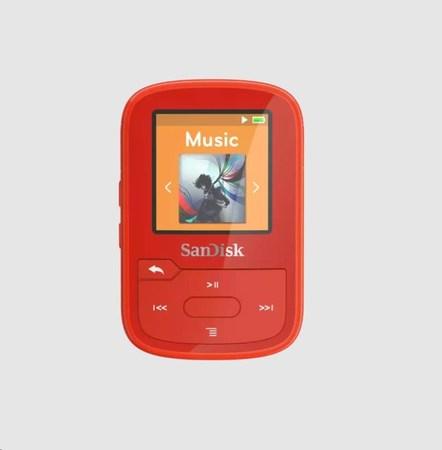 SanDisk Clip Sport Plus MP3 Player 32GB, Red - SDMX32-032G-E46R