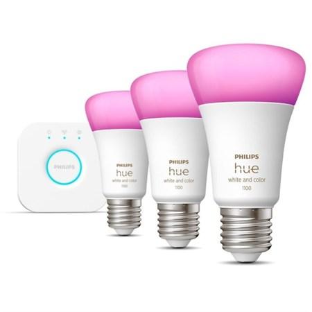 Startovací sada Philips Hue Bluetooth, 9W, E27, White and Color Ambiance, 3ks