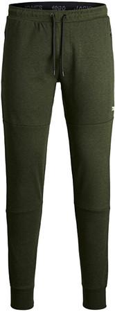 Jack&Jones Pánské tepláky JPSTWILL 12184970 Deep Lichen Green S