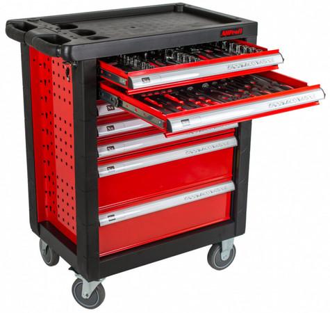 AHProfi Dílenský vozík Carbon s nářadím, 7 zásuvek - H14019CAR