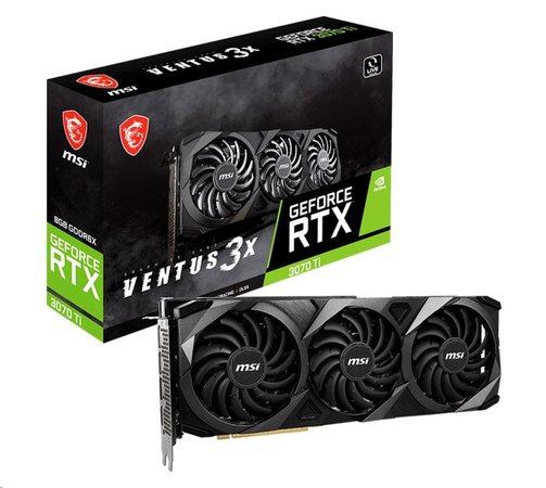 MSI VGA NVIDIA GeForce RTX 3070 Ti VENTUS 3X 8G OC, RTX 3070 Ti, 8GB GDDR6X, 3xDP, 1xHDMI - RTX 3070 Ti VENTUS 3X 8G OC