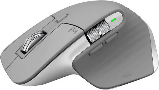 Logitech bezdrátová myš MX Master 3 - USB-C/ 4000dpi/ Logitech Flow/7 tlačítek - Grey - 910-005695