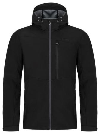 Loap LADOT pánská softshell bunda černá | šedá, XL
