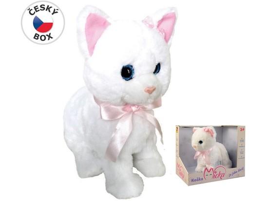 MaDe Kočka Micka na baterie reagující na zvuk - 03691