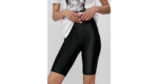4F Dámské legínové šortky, deep, black, L - H4L22-LEG019-20S-L